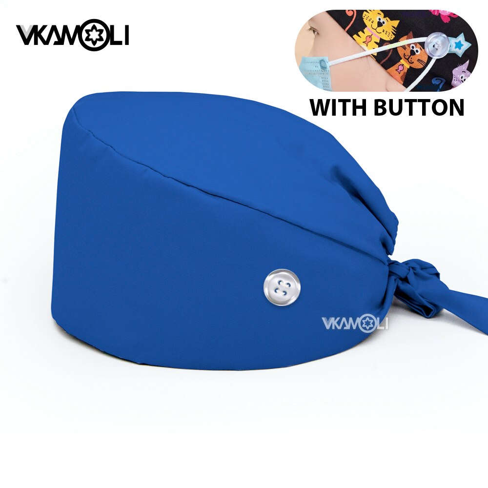 Scrubs Caps w/ Button