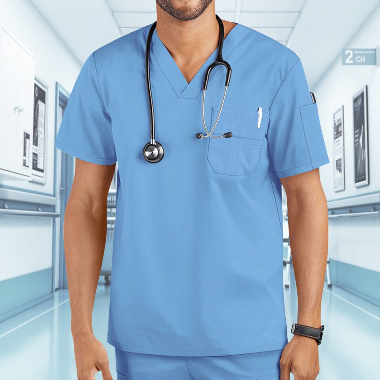Men Classic Scrub Top