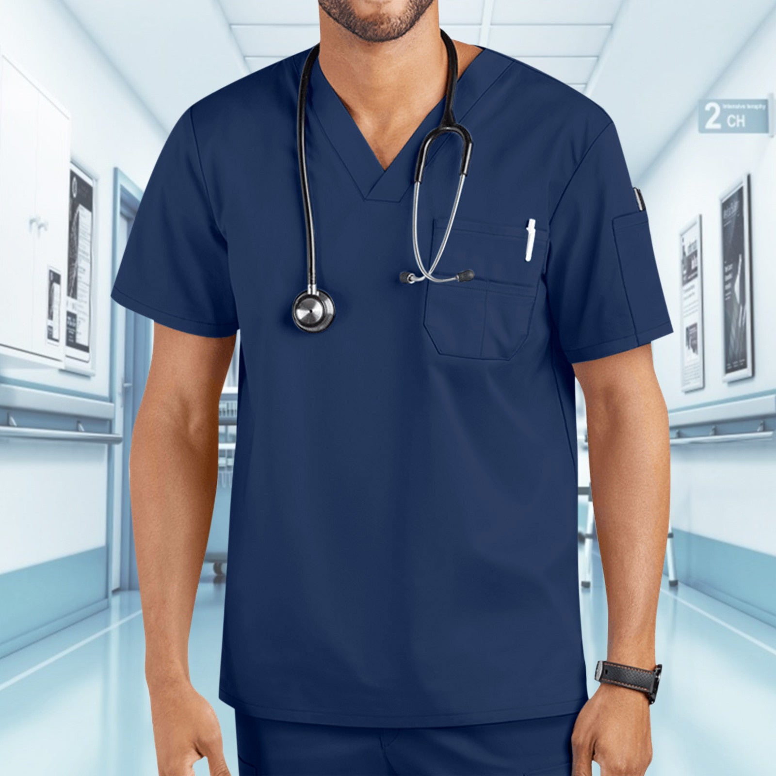 Men Classic Scrub Top