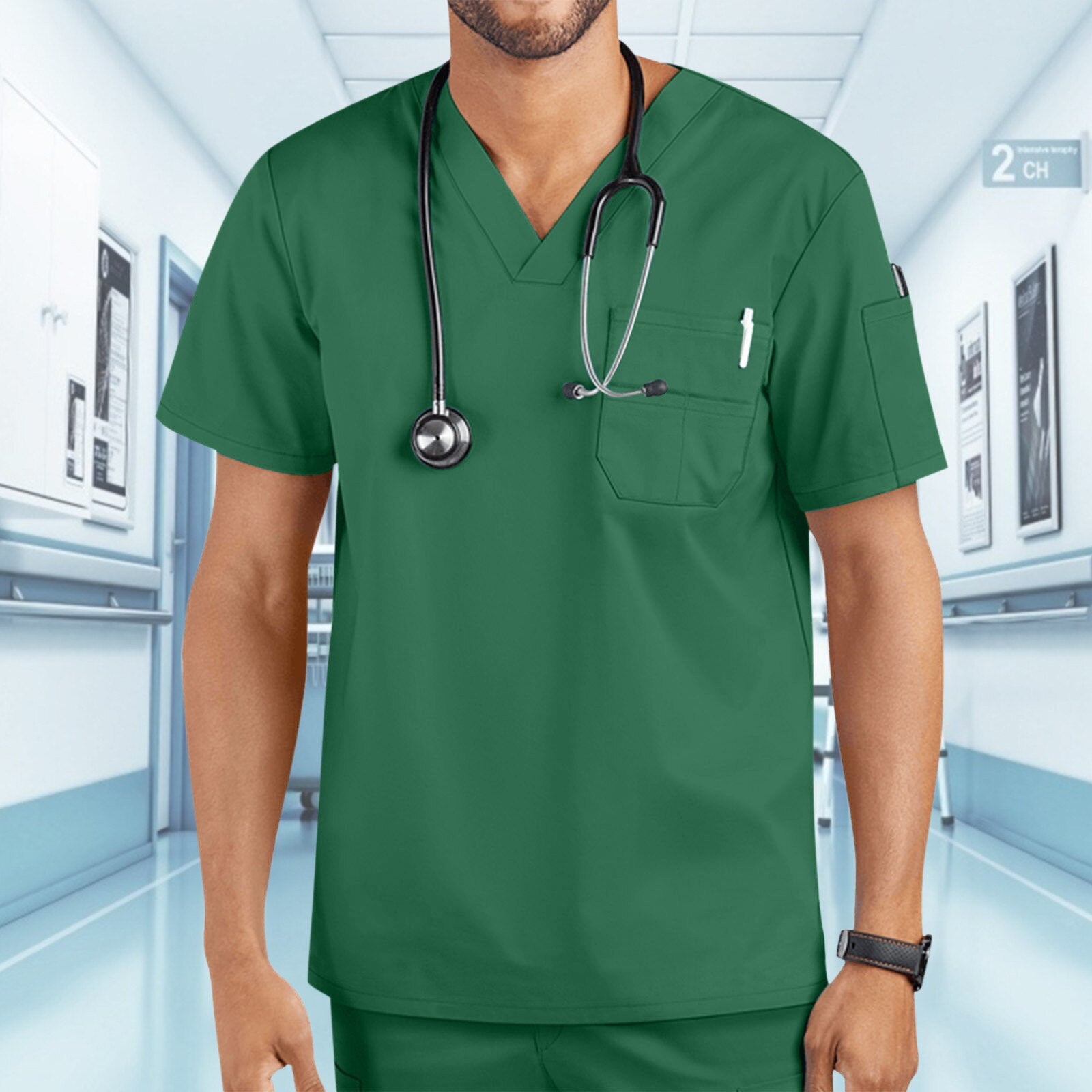 Men Classic Scrub Top